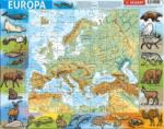Demart Puzzle cu ramă - Europa fizică Puzzle