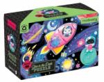 Mudpuppy Puzzle Visuri spațiale - strălucește în întuneric 100 piese Puzzle