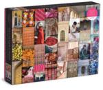Galison Puzzle Modele din India: Rajasthannnnn 1000 piese Puzzle