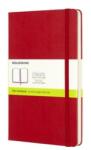 Moleskine Moleskine: Caiet cu copertă tare, pagini albe, roșu, L