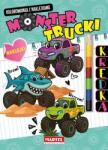 Martel Creion modular. Monster Trucks cu autocolante Carte de colorat