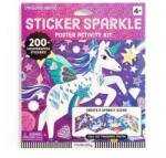Hračkomat Mudpuppy Set de abțibilduri strălucitoare cu scenă Unicorni magici
