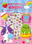AWM Prietenii kawaii. 100 de autocolante în relief Carte de colorat