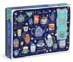 Galison Puzzle Ora ceaiului 1000 piese Puzzle