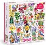 Galison Puzzle pătrat Buchet zumzăitor 500 piese Puzzle