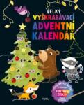 Pikola Calendar de Advent mare cu șervețele de răzuit Carte de colorat