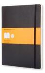 Moleskine Moleskine: Caiet moale liniat negru XL