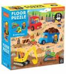Mudpuppy Puzzle pentru podea Mașini în construcție 25 piese Puzzle