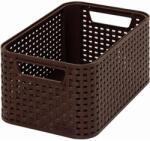 Keter Rattan hatású kosár, 6l, sötétbarna, CURVER "Style S (205824) - mystock