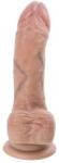 SilexD Dildo Realist Juan Lucho Premium Real Skin Silicon Lichid, Natural, 23.3 cm Dildo