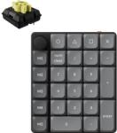Keychron K0 Max Bluetooth / vezeték nélküli Milk POM Banana mechanikus numerikus billentyűzet fekete K0M-H4 (K0M-H4)