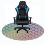 IRIS GAMER RAINBOW HEXAGON 120cm átmérőjű, 2mm vastag, hatszög mintás kerek padlóvédő székalátét (IRIS_MAT_RAINBOW_120_HEX) (IRIS_MAT_RAINBOW_120_HEX)