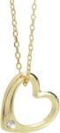 JSB Bijoux Szív chatonnal Swarovski Crystals aranyozott 92300371g-cr (Ag925/1000, 2, 23g)