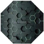 IRIS GAMER 3D HEXAGON 118x118cm, 2mm vastag, hatszög mintás szögletes padlóvédő székalátét (IRIS_MAT_3D_120_HEX) (IRIS_MAT_3D_120_HEX)