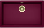 SCHOCK Schock Kaia N-100XL konyhai mosogatótálca 756 x 456 mm Cristadur Berry, bogyószín és látható elemek White Gold, világos arany (SETKN100XLBEPVWGO)