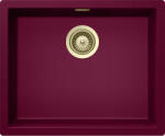 SCHOCK Schock Kaia N-100L konyhai mosogatótálca 556 x 456 mm Cristadur Berry, bogyószín és látható elemek White Gold, világos arany (SETKN100LBEPVWGO)