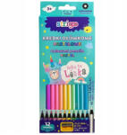 STRIGO Creioane colorate Strigo SSC149 pastel 12 culori, cu ascutitoare (SSC149)