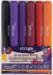 STRIGO Markere acrilice Strigo SSC434 tip pensula, 6 culori (SSC434)