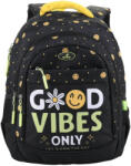 ECADA Ghiozdan scoala Ecada 61440, 4 compartimente, 41 × 31 × 16 cm, Motiv Good vibes (61440)