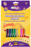STRIGO Creioane colorate Strigo SSC353 Jumbo, triunghiulare, cu ascutitoare, 12 culori (SSC353)