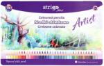 STRIGO Creioane colorate Strigo SSC358, seria 'ARTIST', 36 culori, cutie metalica, lemn cedru (SSC358)