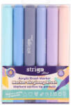 STRIGO Markere acrilice Strigo SSC431 tip pensula, 6 culori (SSC431)
