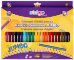 STRIGO Creioane colorate Strigo SSC354 Jumbo, triunghiulare, cu ascutitoare, 24 culori (SSC354)