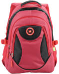 ECADA Ghiozdan scoala Ecada 61501R, 3 compartimente, 46 x 32 x 18 cm, Rosu/Negru (61501R)