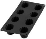 Lékué Silicone Cannelé Bordelais szilikon sütőforma 8db Fekete LK880667 (LK880667)