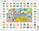 Larsen Puzzle educațional Larsen din 70 piese - În bucătărie (EN1) Puzzle