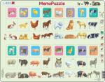 Larsen Puzzle pentru copii Larsen din 32 piese - Mame și pui de animale (GP11) Puzzle