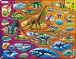 Larsen Puzzle educațional Larsen din 85 piese - Animale preistorice (HL1) Puzzle
