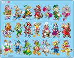 Larsen Puzzle pentru copii Larsen din 21 piese - Animale amuzante (NM5) Puzzle