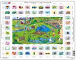 Larsen Puzzle educațional Larsen din 70 piese - În sat (EN4) Puzzle
