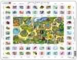 Larsen Puzzle educațional Larsen din 70 piese - La grădina zoologică (EN5) Puzzle