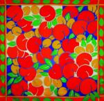 HDupont Silk Scarf Oat Orchard 90 x 90 cm (<![CDATA[S4614]]>)