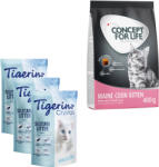  Tigerino 3x5l Tigerino macskaalom + 400g Concept for Life Kitten száraz macskatáp
