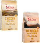 Purizon 2x400g Purizon száraz macskatáp vegyes próbacsomagban - Csirke & hal + vaddisznó & csirke