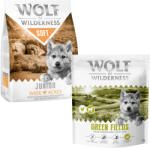 Wolf of Wilderness 2x1kg Wolf of Wilderness Junior száraz kutyatáp vegyes próbacsomag - Mix III: Soft csirke & bárány (új recept)
