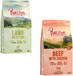 Purizon 2x400g Purizon száraz macskatáp vegyes próbacsomagban - Bárány & hal + marha & csirke