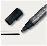 Sigel Marker cu cretă, lichid, vârf teșit, SIGEL 1-5 mm, negru