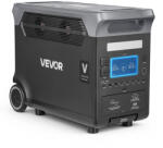 Vevor Hordozható erőmű 3000 W, 3072 Wh LiFePO4 - nagy teljesítményű napelemes generátor 13 kimenettel (AKKUMULATOR_QS59001V2)
