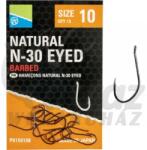 Preston Innovations Preston Natural N-30 Eyed Hook - Füles Feeder Horog (P0150108-000001)
