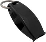 FOX 40 Fluier de siguranță negru, cu șnur pentru gât, pentru utilizare în aer liber și salvare FOX40 SHARX BLACK/BLACK (8703-2008)