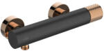 INVENA Zuhany csaptelep, Invena Moonlight zuhanyszett nélkül, fekete/rose gold BN-77-014-V - mozaikkeramia