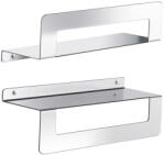 SAPHO Cleo polc törölközőtartóval 30 cm, fényes inox 2019133 (2019133)