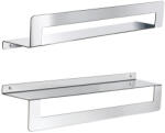 SAPHO Cleo polc törölközőtartóval 50 cm, fényes inox 2019135 (2019135)