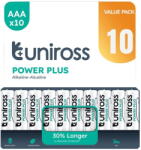 Uniross LR03 POWER PLUS 1.5V alkáli tartós elem, AAA (micro), 10 db/bliszter (UPPAAAPK10)