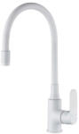 INVENA Mosogató csaptelep, Invena Joga Plus álló, flexibilis kifolyócsővel, fehér BZ-32-P02-C - zuhanykabin