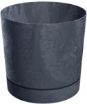 Prosperplast Kaspó TUBO P BETON EFFECT 39cm, antracit (DPOP400E-S433) (DPOP400E-S433)